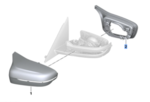 PKGFMMIRRORS - : G30/G32/G11/G12/G14/G15/G16, F90/F91/F92/F93 M Outside Mirror Retrofit Kit for BMW Image