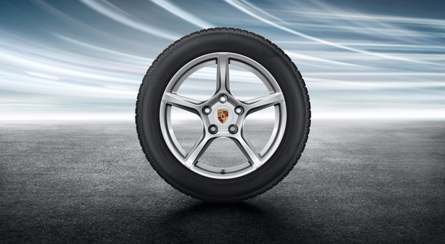 98204460006 - : 982 718 Boxster/Cayman (2017+) 18" Boxster Winter Wheel/Tire Set (Pirelli) for Porsche: 718 Boxster, 718 Cayman Image