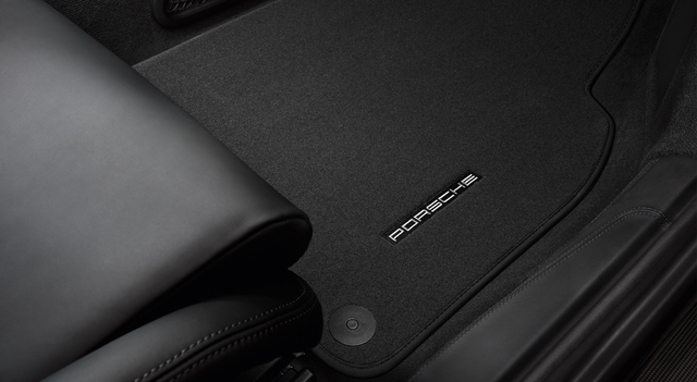 98155161310A75 - Interior: 981/982/991 Carpet Floor Mat Set with Nubuk Surround for Porsche: 718 Boxster, 718 Cayman, 718 Spyder Image