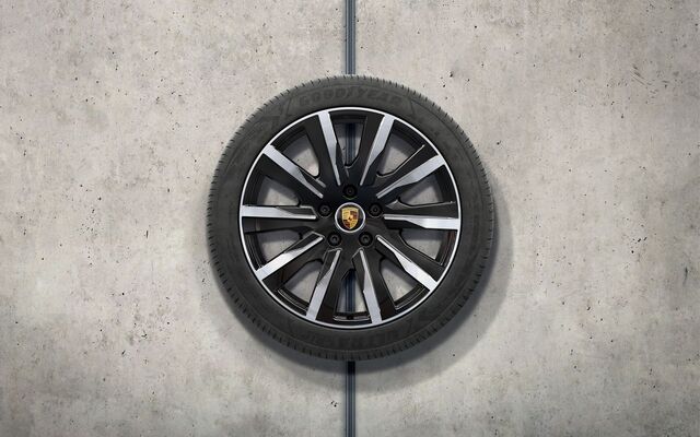 9J1073601H - : ​9J1 Taycan (2020+) 20" Taycan Tequipment Design Winter Wheel/Tire Set - Black High Gloss (Pirelli) for Porsche Image