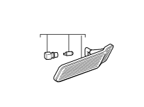 99763103302 - : 997 911 (2005-2012) Clear Turn Signal Side Marker Light - Left for Porsche Image