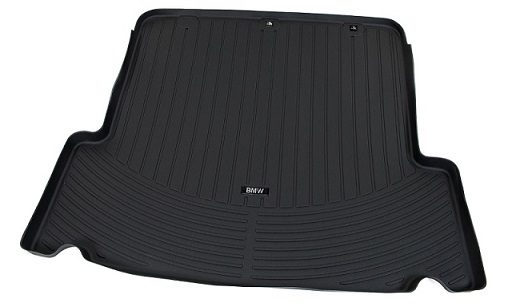 BDK All-Weather Cargo Trunk Floor Mat Liner For BMW – Semi-Custom Fit, Black, Durable Rubber