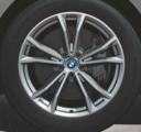 36115A648B4 - : G70 7 Series 19" Style 903M Double Spoke Refined Silver Winter Wheel/Tire - 8,5Jx19 for BMW: 740i Image