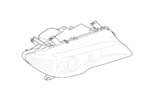63127165950 - : Composite Headlamp - Right for BMW: 325Ci, 330Ci Image
