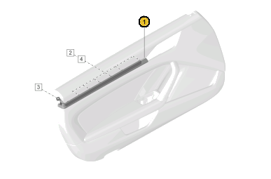 992853765GYBO3 - : ​992 Carbon Fiber Door Trim - Left for Porsche Image