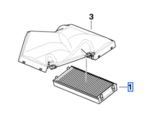 64316804939 - HVAC: Cabin Air Filter Set for BMW: X5, X6 Image
