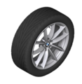 36112462590 - : G05 X5 18" Style 618 Silver Winter Wheel/Tire - 8.5x18 for BMW Image