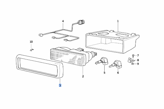 63128354546 - Electrical: Lens Assembly Cover for BMW Image