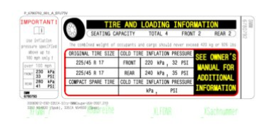 71246781271 - Body: Tire Info Label for BMW: 1 Series M, 128i, 135i, 135is, 228i, 228i xDrive, 230i, 230i xDrive, 320i, 320i xDrive, 328d, 328d xDrive, 328i, 328i GT xDrive, 328i xDrive, 330e, 330e xDrive, 330i, 330i GT xDrive, 330i xDrive, 335d, 335i, 335i GT xDrive, 335i xDrive, 335is, 340i, 340i GT xDrive, 340i xDrive, 428i, 428i Gran Coupe, 428i xDrive, 428i xDrive Gran Coupe, 430i, 430i Gran Coupe, 430i xDrive, 430i xDrive Gran Coupe, 435i, 435i Gran Coupe, 435i xDrive, 435i xDrive Gran Coupe, 440i, 440i Gran Coupe, 440i xDrive, 440i xDrive Gran Coupe, 528i, 528i xDrive, 530e, 530e xDrive, 530i, 530i xDrive, 535d, 535d xDrive, 535i, 535i GT, 535i GT xDrive, 535i xDrive, 540d xDrive, 540i, 540i xDrive, 550i, 550i GT, 550i GT xDrive, 550i xDrive, 640i, 640i Gran Coupe, 640i xDrive, 640i xDrive Gran Coupe, 640i xDrive Gran Turismo, 650i, 650i Gran Coupe, 650i xDrive, 650i xDrive Gran Coupe, 740e xDrive, 740i, 740i xDrive, 740Ld xDrive, 740Li, 740Li xDrive, 750i, 750i xDrive, 750Li, 750Li xDrive, 760Li, 840i, 840i Gran Coupe, 840i xDrive, 840i xDrive Gran Coupe, ActiveHybrid 3, ActiveHybrid 5, ActiveHybrid 7, i3, i3s, i8, M2, M235i, M235i xDrive, M240i, M240i xDrive, M3, M340i, M340i xDrive, M4, M5, M550i xDrive, M6, M6 Gran Coupe, M760i xDrive, M8, M8 Gran Coupe, M850i xDrive, M850i xDrive Gran Coupe, X1, X2, X3, X4, X5, X6, Z4 Image