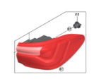 63219881586 - : Rear Light in the Side Panel, Right for BMW: X2 Image