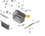 98155104506A31 - Body: Compartment Trim for Porsche Image