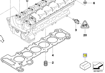 11120141055 - Engine: Valve Grind Gasket Kit for BMW: 325Ci, 325i, 325xi, 330Ci, 330i, 330xi, 525i, 530i, X3, X5, Z4 Image