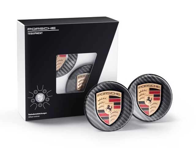 4460825 - Wheels: Carbon Fiber Wheel Center Caps Set for Porsche Image