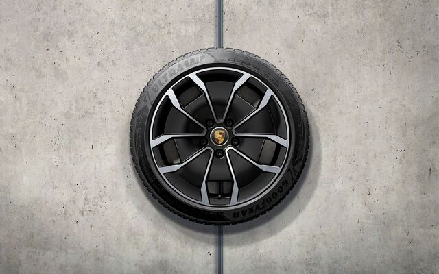 9J1073601D - : 9J1 Taycan Cross Turismo  (2020+) 20" Taycan Turbo Aero Design Winter Wheel/Tire Set (Pirelli) for Porsche Image