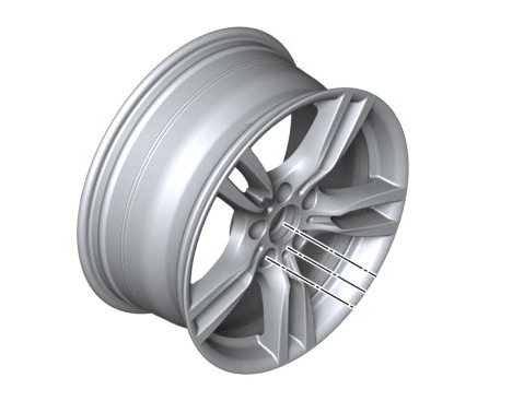 36117845880 - : 18" Style 400M Star Spoke, Dekor Silver 2 Light Alloy Wheel - 8Jx18 ET:34 for BMW: 320i, 320i xDrive, 328d, 328d xDrive, 328i, 328i GT xDrive, 328i xDrive, 330e, 330i, 330i GT xDrive, 330i xDrive, 335i, 335i GT xDrive, 335i xDrive, 340i, 340i GT xDrive, 340i xDrive, 428i Gran Coupe, 428i xDrive Gran Coupe, 430i, 430i Gran Coupe, 430i xDrive, 430i xDrive Gran Coupe, 435i Gran Coupe, 435i xDrive Gran Coupe, 440i, 440i Gran Coupe, 440i xDrive, 440i xDrive Gran Coupe, ActiveHybrid 3, M3, M4 Image