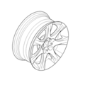 36116764623 - : Alloy Wheel, Style 185 - 17" for BMW: 328i, 328i xDrive, 328xi, 335i, 335i xDrive, 335is, 335xi, M3 Image