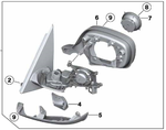 51167264118 - : Mirror Assembly - Right (Shadow Line) for BMW: X3 Image