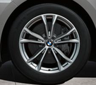 36115B4E9C5 - : G45 X3 19" Style 903 Double Spoke Refined Silver Winter Wheel/Tire - 8,5x19 for BMW: X3 Image