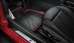 51472219794 - : F22/23 2 Series, F87 M2 All Weather Floor Mats, Front - Sport Line (Black/Red) for BMW: 228i, 228i xDrive, 230i, 230i xDrive, M235i, M235i xDrive, M240i, M240i xDrive Image