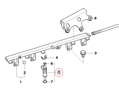 13537574376 - Fuel System: Injector for BMW: 128i, 328i, 328i xDrive, 328xi Image
