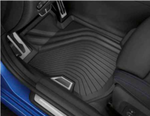 51472473238 - : All Weather Floor Mats, Front Set - G42 2 Series, G87 M2, G2x 3 &amp; 4 Series, vehicles with Recuperation System for BMW: 230i, 430i, M2, M240i, M340i, M4 Image