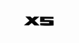 BMW X5M Gloss Black Badge Emblem – Left & Right Rear Placement, Includes Alcohol Wipe