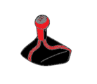 99742407592DRB - : ​987 Boxster/Cayman, 997 911 (2005-2012) 6 Spd Alcantara Leather Shift Knob/Boot - Black/Guards Red for Porsche Image