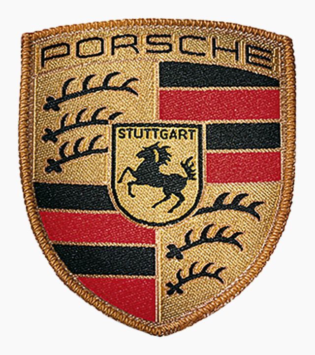 WAP10706714 - : Crest Sew on Badge - Black/Red/Yellow for Porsche Image