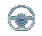 4G0419091BLIWJ - : Steering Wheel for Audi: A6, A6 Quattro, S6 Image