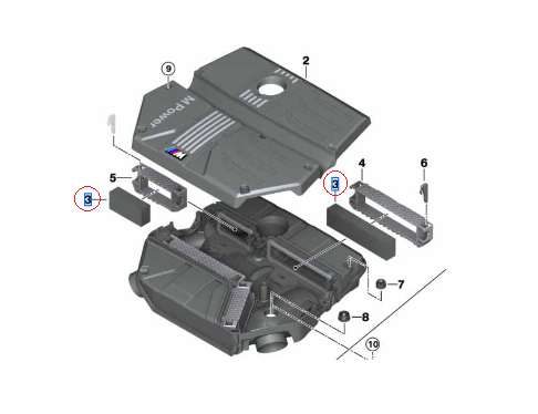 13729502014 - Engine: Air Filter for BMW Image