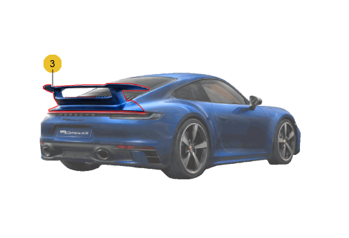 99204486515 - : ​992-2 911 (2025+) Rear Spoiler Aerokit for Porsche Image