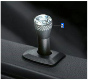 BMW CRYSTAL CLARITY DOOR PINS 2個入り BMW Door Lock Pin Set - Crystal Clarity – IND Distribution