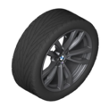 36118064895 - : ​20" Style 469 M Double Spoke Light Alloy Rim - Jet Black for BMW Image