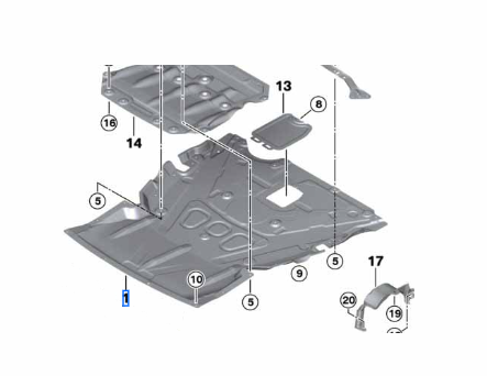 Genuine BMW 51-75-7-361-196 | Under Cover | FREE Shipping on Most