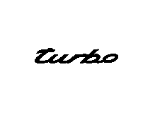 971853675N - : ​971 Panamera (2017+) Black Model Decal - "Turbo" for Porsche Image