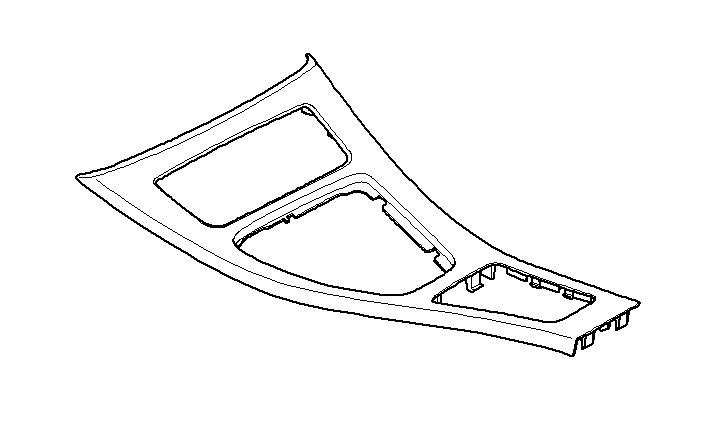 51169145147 - : Trim Panel - Glacier Silver for BMW: 325i, 325xi, 328i, 328i xDrive, 328xi, 330i, 330xi, 335d, 335i, 335i xDrive, 335xi, M3 Image