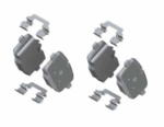 34218847062 - : Brake Pads Set - Rear for BMW: 528i, 528i xDrive, 535d, 535d xDrive, 535i, 535i xDrive, ActiveHybrid 5, i8, X3, X4, Z4 Image
