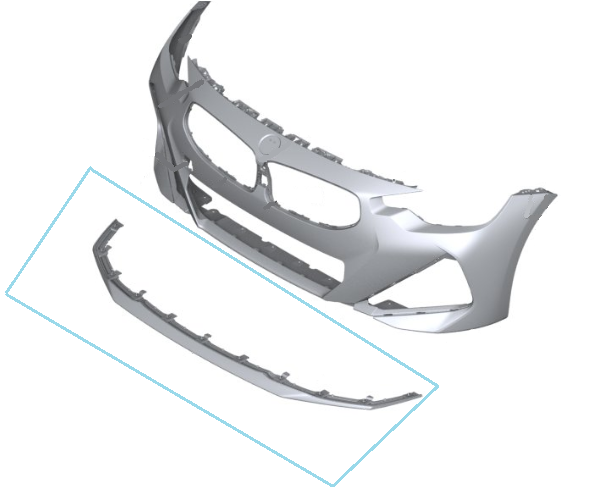 【M】 Genuine BMW 51-11-8-098-208 | Front Splitter | FREE Shipping on