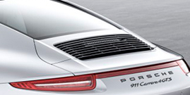 99151233111OK1 - : 991-1 911 (2012-2016) Black Ventilation Grille with Bracket - GTS for Porsche Image