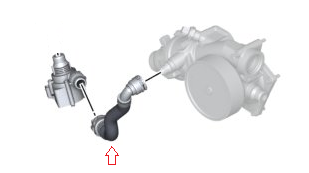 17127591231 - : Coolant Hose - Aux Water Pump to Water Pump for BMW: X6 Image