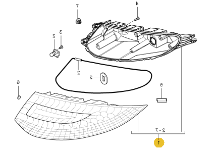 99763141206 - : Rear Light for Porsche Image