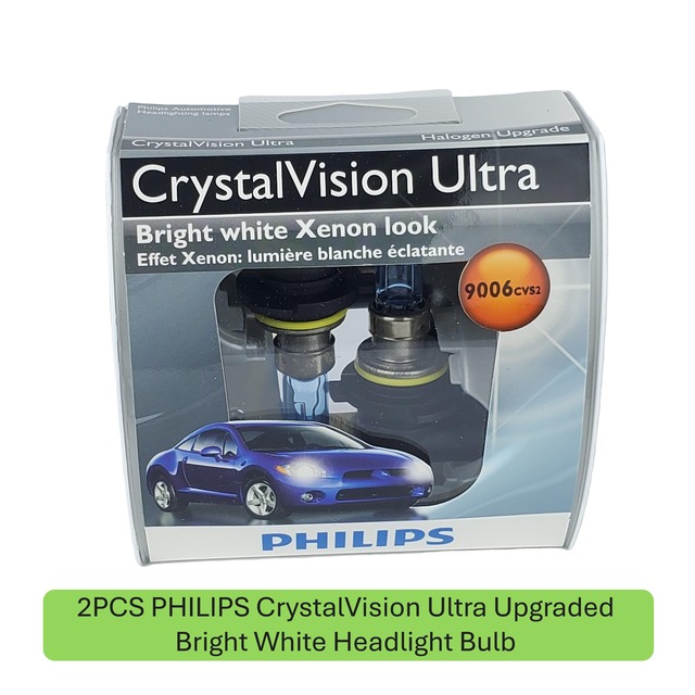 9006CVS2 - : 2PCS PHILIPS 9006 CrystalVision Ultra Upgraded Bright White Headlight Bulb for PHILIPS Image