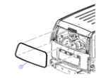 5112259AE - : Lift Gate GLASS Weather-Strip for Jeep: Liberty Image