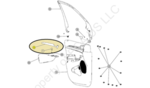 68377221AC - : Front Door Applique, Left for Mopar Image
