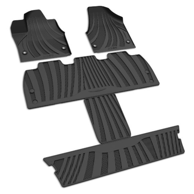 82214515AE - : (RU) PACIFICA 1ST 2ND 3RD Row Floor Mat Kit *5 PIECE SET* for Chrysler: Pacifica, Voyager Image