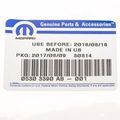 5303390AB - Frame, Bumper and Fascia: License Plate Kit for Mopar Image