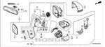 76205TRVA01 - Body: Door Mirror Housing for Honda Image