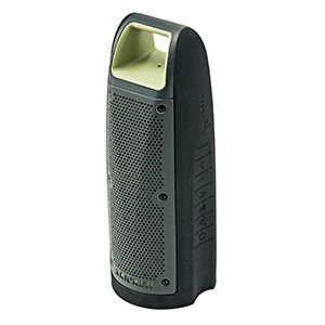 19368951 - Audio/Video: Wireless Bullfrog�� BF100 Portable Bluetooth Waterproof Speaker in Green by Kicker��. GM Part for Buick: Cascada, Enclave, Encore, Encore GX, Envision, Envista, LaCrosse, Regal, Regal Sportback, Regal TourX, Verano | Cadillac: ATS, CT4, CT5, CT6, CTS, ELR, Escalade, Escalade ESV, LYRIQ, SRX, XT4, XT5, XT6, XTS | Chevrolet: Blazer, Bolt EUV, Bolt EV, Camaro, Captiva Sport, City Express, Colorado, Cruze, Cruze Limited, Equinox, Express 1500, Express 2500, Express 3500, Express 4500, Impala, Malibu, Malibu Limited, Silverado 1500, Silverado 1500 LTD, Silverado 2500 HD, Silverado 3500 HD, Sonic, Spark, Spark EV, SS, Suburban, Suburban 1500, Suburban 3500 HD, Tahoe, Trailblazer, Traverse, Trax, Volt | GMC: Acadia, Acadia Limited, Canyon, Savana 1500, Savana 2500, Savana 3500, Savana 4500, Sierra 1500, Sierra 1500 Limited, Sierra 2500 HD, Sierra 3500 HD, Terrain, Yukon, Yukon XL, Yukon XL 1500 Image