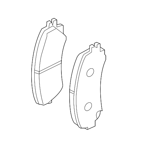 D10604GA0A - Brakes: Brake Pads for INFINITI: Q50, Q60, QX50 Image