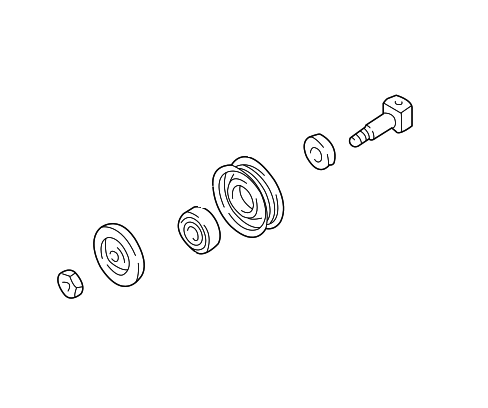 119230W003 - Cooling System: Idler Pulley for INFINITI: QX4 Image